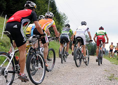 Biker auf der Extreme Strecke