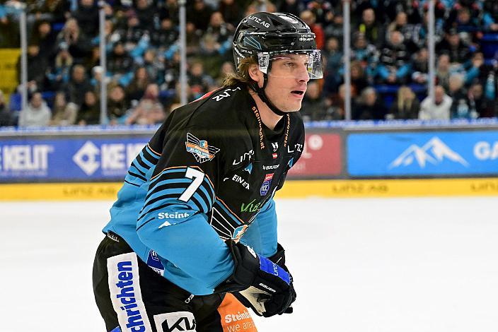 Brian Lebler (Steinbach Black Wings Linz), 36. Runde ICE, Steinbach Black Wings Linz vs EC iDM Wärmepumpen VSV), Linz AG Eisarena