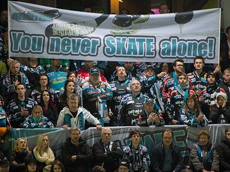 Fans. EHC Liwest Black Wings Linz vs HCB Suedtirol, 7. Viertelfinale