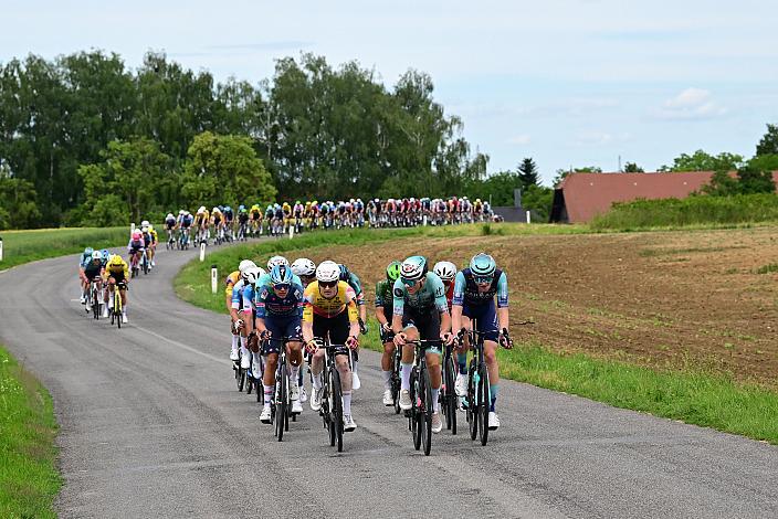 Colin Chris Stüssi (SUI, Team Vorarlberg), Das Peloton unterwegs im Traunviertel  3. Etappe Asten - Bad Schallerbach, Oberösterreich Rundfahrt