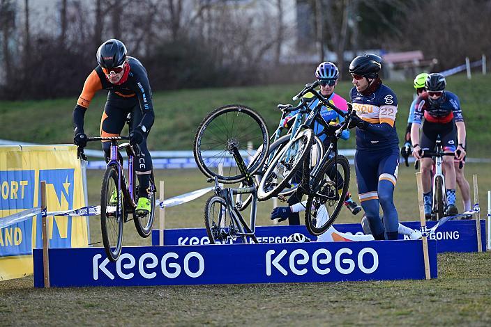 Sieger Adrian Stieger (AUT, Cycling Team Schwingshandl), Cristoph Soukup (AUT, C-Sou Cycling Team), Rad Cyclo Cross, ÖSTM/ÖM Querfeldein, Ciclo Cross, Cycling Austria, Maria Enzersdorf, NÖ