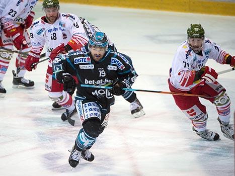 Andrew Jacob Kozek, Linz im Angriff, EHC Liwest Black Wings Linz vs HCB Suedtirol, 7. Viertelfinale