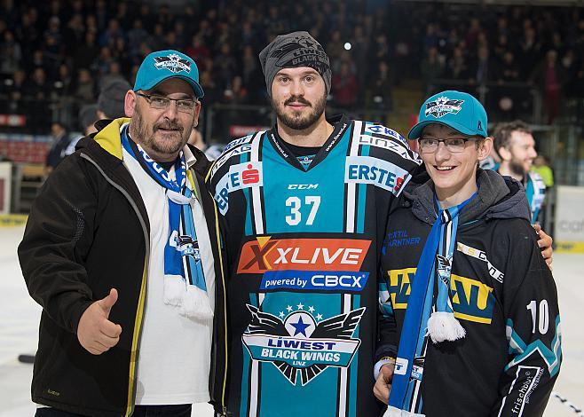 Andreas Kristler (EHC Liwest Black Wings Linz) EHC Liwest Black Wings Linz vs EC Red Bull  Salzburg 4. Semifinale