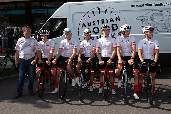 Team Oberösterreich am Start 46. Int. Keine Sorgen,  Junioren Rundfahrt UCI Kat. MJ 2.1, 1. Etappe Haid/Ansfelden - Marchtrenk