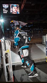 Philipp Lukas (EHC Liwest Black Wings Linz), EHC Liwest Black Wings Linz vs EC Red Bull Salzburg, Platzierungsrunde