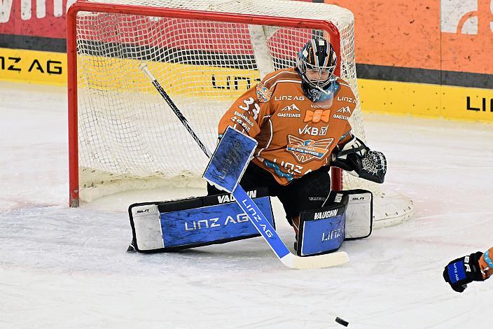 Tormann Thomas Höneckl (Steinbach Black Wings Linz) 30. Runde ICE, Steinbach Black Wings Linz vs EC Red Bull Salzburg, Linz AG Eisarena 