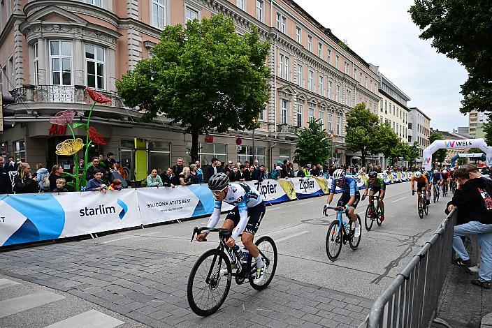 Sieger Gregor Mühlberger (AUT, Movistar Team), Herrenrennen, Kriterium Wels, 