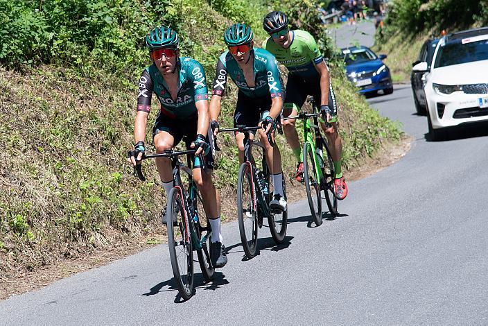 Lukas Pöstlberger (AUT, Bora - Hansgrohe), Patrick Gamper (AUT, Bora - Hansgrohe), Manuel Bosch (AUT, Hrinkow Advarics) Herren Elite, U23, Österreichische Meisterschaft Strasse, ÖSTM Gratwein-Straßengel