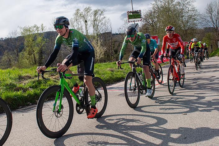 Jaka Primozic (SLO, Hrinkow Advarics), Riccardo Verza (ITA, Hrinkow Advarics), Martin Messner (AUT, WSA KTM Graz pb Leomo)   63. Saison Eroeffnung Leonding Herren, Road Cyling League Austria