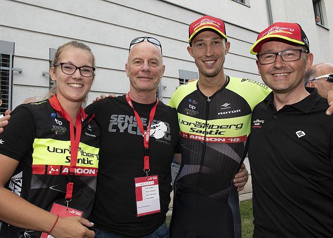 Team Vorarlberg Santic mit Jannik Steimle (GER, Team Vorarlberg Santic)  2. Etappe, Zwettl - Wr. Neustadt, 71. Ã–sterreich Rundfahrt, Tour of Austria (UCI 2.1)