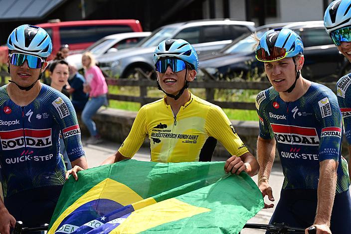 Im Gelben Trikot des Gesamtsiegers  Henrique Ribeiro Bravo (BRA, Soudal - Quickstep Devo Team)  4. Etappe Aigen - Schlägl Aigen - Schlägl, Oberösterreich Rundfahrt