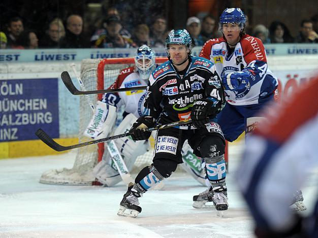 #41 Curtis Murphy, Linz und #44 Geoff Waugh, KHL Medvescak Zagreb, EHC Liwest Black Wings Linz vs KHL Medvescak Zagreb, Zwischenrunde