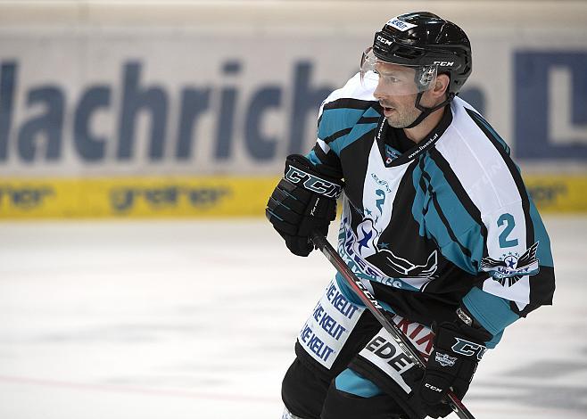 Aaron Brocklehurst (EHC Liwest Black Wings Linz) Eishockey Testspiel, EHC Liwest Black Wings - CEZ Motor Ceske Budejovice
