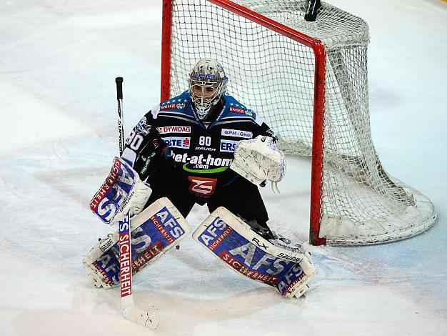 #80 David LeNeveu, Tormann, Linz, KHL Medvescak Zagreb, EHC Liwest Black Wings Linz vs KHL Medvescak Zagreb, Zwischenrunde