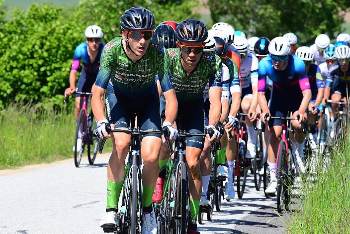 Edward Ravasi (ITA, Hrinkow Advarics), Riccardo Zoidl (AUT, Hrinkow Advarics), 3. Etappe Bad Schallerbach - Aigen - Schlägl, 15. Int. Raiffeisen OÖ-Radrundfahrt UCI Kat. 2.2