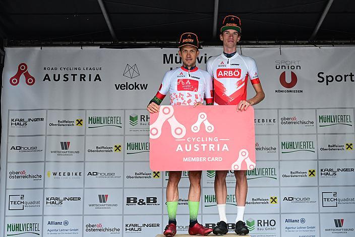 Sieger Road Cycling League Austria Riccardo Zoidl (AUT, Hrinkow Advarics), Herren Elite, U23 Sieger Richard Riska (SVK, Hrinkow Advarics), , Cycling League Austria Radliga, Mühlviertler Hügelwelt Classic Elite Damen, Königswiesen, OÖ