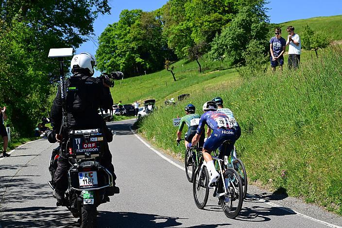 Die Ausreisser mit Josef Dirnbauer (AUT, Hrinkow Advarics), Luis Straßer, (GER, RUN&RACE-Solarpur) Herren Elite, U23, Road Cycling League Austria, 15. GP Vorarlberg