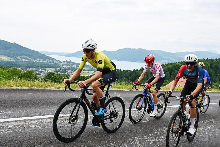 Simon Hihn (AUT, Öberösterreich), Michael Hettegger (AUT, Öberösterreich) im Bergtrikot, 3. Etappe,  51. Int. Oberösterreich Junioren Rundfahrt, Bad Wimsbach - Strass im Attergau