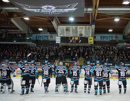 Linz gewinnt in der Overtime, EHC Liwest Black Wings Linz vs HCB Suedtirol 6. Viertelfinale