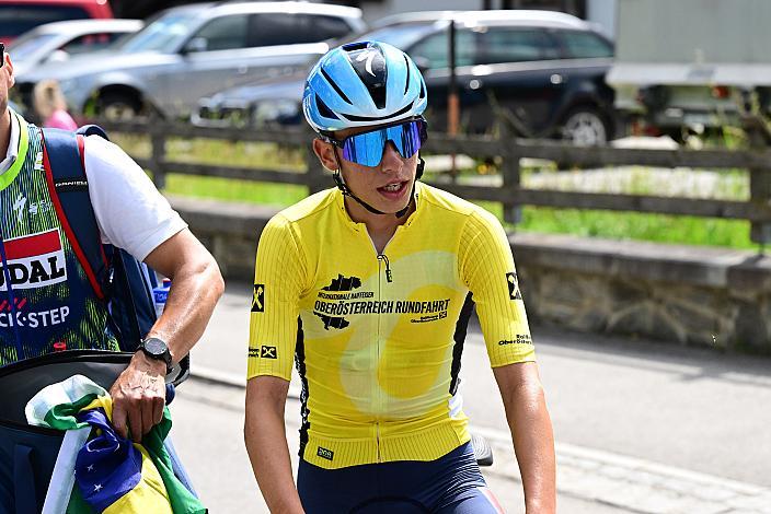 Im Gelben Trikot des Gesamtsiegers  Henrique Ribeiro Bravo (BRA, Soudal - Quickstep Devo Team)  4. Etappe Aigen - Schlägl Aigen - Schlägl, Oberösterreich Rundfahrt