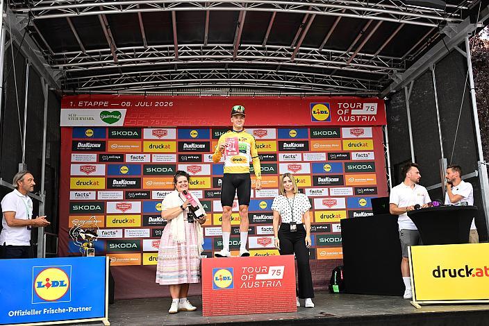 Aktivster Fahrer Loic Bettendorff (LUX, Hrinkow Advarics), 1. Etappe von Graz - Gamlitz, 188km, Tour of Austria
