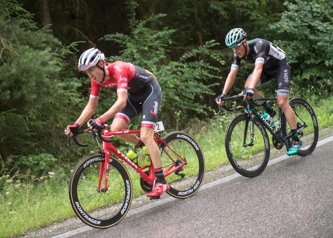 Michael Gogl (AUT, Trek - Segafredo), Lukas Pöstlberger (AUT, Bora - Hansgrohe), Rad Staatsmeisterschaft, Elite Herren, Grein an der Donau
Michael Gogl (AUT, Trek - Segafredo), Lukas PÃ¶stlberger (AUT, Bora - Hansgrohe), Rad Staatsmeisterschaft, Elit