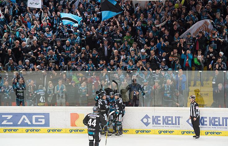 Linz feiert  EHC Liwest Black Wings Linz vs EC Red Bull  Salzburg 4. Semifinale