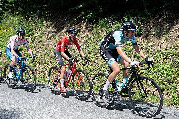 Martin Messner (AUT, WSA KTM Graz), Miguel Heidemann (GER, Leopard Pro Cycling), 2. Etappe Eferding - Oberneukirchen, Int. Raiffeisen Oberösterreich Rundfahrt UCI Kat. 2.2