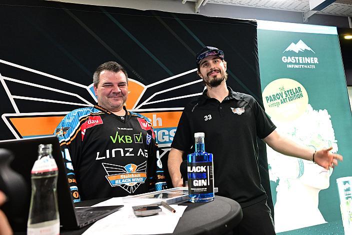 Stadion Sprecher Steinbach Black Wings Linz, Adrian Lukas,  VIP Bereich, Linz AG Eisarena 