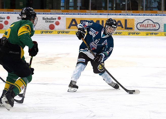 Rene Schäfer (Eishockey Akademie Oberösterreich) Eishockey Akademie Oberösterreich vs EHC LustenauU16 Meisterschaft Oesterreich, U16 Nachwuchsliga, Eishockey,  