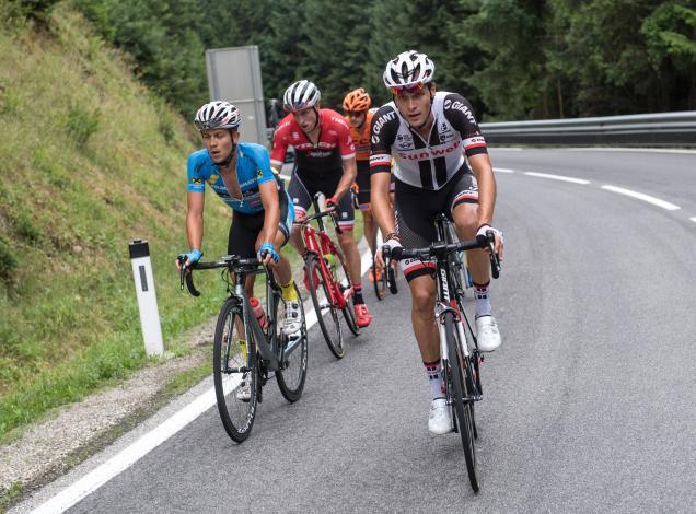 Georg Preidler (AUT, Team Sunweb), Riccardo Zoidl (AUT, Team Felbermayr Simplon Wels) Rad Staatsmeisterschaft, Elite Herren, Grein an der Donau