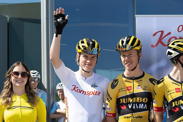 Im Weissen Kornspitztrikot des besten Jungprofis Per Strand Hagenes (NOR, Jumbo-Visma Development Team), St.Florian, Asten - Resort Hinterstoder, Höss, Int. Raiffeisen Oberösterreich Rundfahrt UCI Kat. 2.2