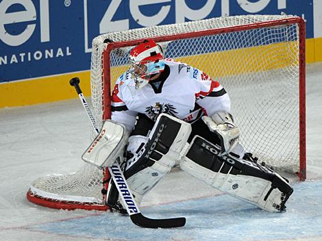 #29 Bernhard Starkbaum, Tormann, Team Austria. Oesterreich und Team Ukraine  