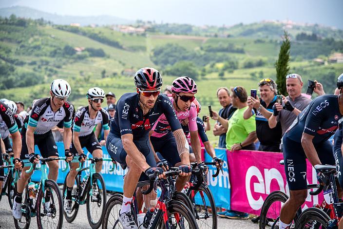 Gianni Moscon (ITA, Ineos Grenadiers), Egan Bernal (COL, Ineos Grenadiers) Stage 15 Grado - Gorizia (147km), 104. Giro d Italia, UCI Worl Tour