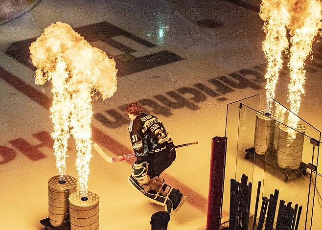 Tormann David Kickert (EHC Liwest Black Wings Linz) EHC Liwest Black Wings Linz vs Fehervar AV 19