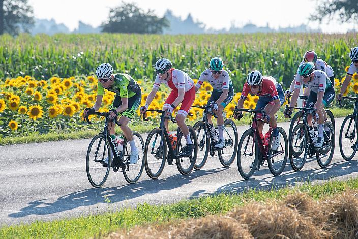Die Spitzengruppe vor Marchtrenk 46. Int. Keine Sorgen,  Junioren Rundfahrt UCI Kat. MJ 2.1, 1. Etappe Haid/Ansfelden - Marchtrenk