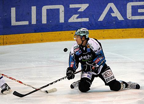 Michael Lebler, EHC Liwest Black Wings Linz vs. KHL Medvescak Zagreb