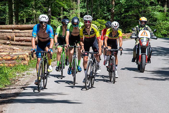 Jack Burke (CAN, Team Felbermayr Simplon Wels) , Jonas Rapp (GER, Hrinkow Advarics), Alexis Guerin (FRA, Team Vorarlberg), Riccardo Zoidl (AUT, Team Vorarlberg), St.Florian, Asten - Resort Hinterstoder, Höss, Int. Raiffeisen Oberösterreich Rundfahrt UCI Kat. 2.2
