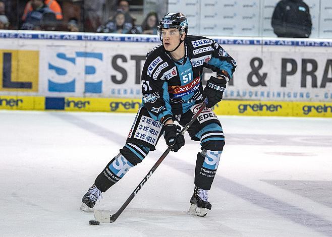 Daniel Woger (EHC Liwest Black Wings Linz) EHC Liwest Black Wings Linz vs HC Orli Znojmo
