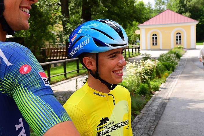 Im Gelben Trikot des Gesamtführenden Henrique Ribeiro Bravo (BRA, Soudal - Quickstep Devo Team)  4. Etappe Aigen - Schlägl Aigen - Schlägl, Oberösterreich Rundfahrt