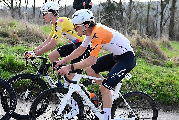 Dominik Röber (GER, Team Vorarlberg), Maximilian Schmidbauer (AUT, Schwingshandl Intralogistics),  65. Rad Saison Eroeffnungsrennen Leonding