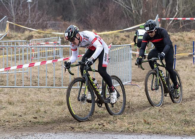 07.01.2018, St. Pölten, AUT, Rad Querfeldein Staatsmeisterschaft Elite Herren, 2018, St. Pölten, Niederösterreich, im Bild Gregor Raggl (AUT, Möbel Märki MTB Pro Team) Staatsmeister 2018 und Daniel Federspiel (AUT, Tirol Cycling T
