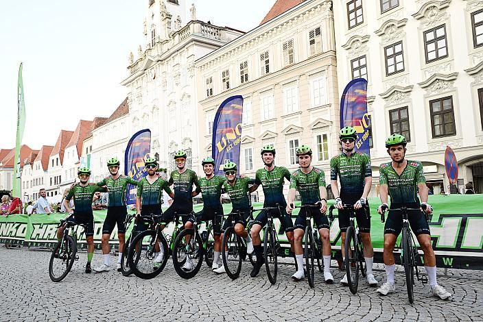 Team Hrinkow Advarics in der Führung beim 28. Int. ASVÖ - HRINKOW City Kriterium Steyr, Herren Elite, ÖRV, Radsport, Mountainbike, ELITE Rennrad