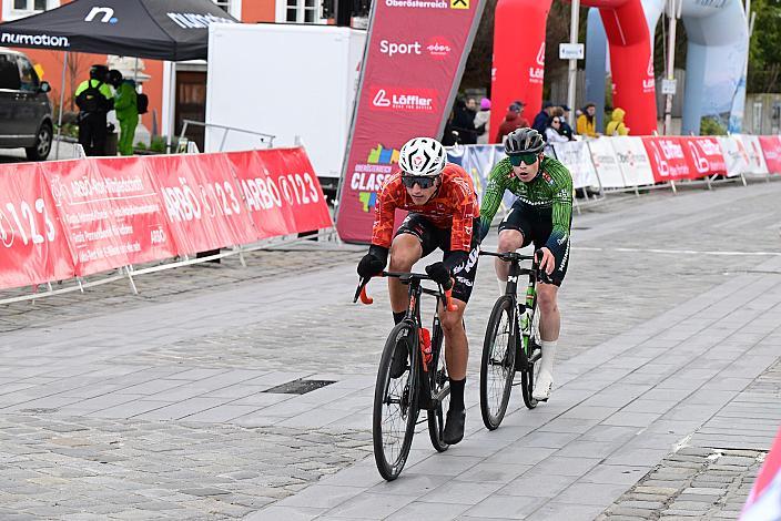 Paul Buschek (AUT, Tirol KTM Cycling Team), Stefan Kovar (AUT, Hrinkow Advarics)  63. Saison Eroeffnung Leonding Herren, Road Cyling League Austria
