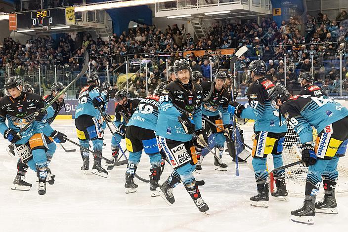 Das Team der Steinbach Black Wings Linz 45. Runde ICE, Steinbach Black Wings Linz vs FTC-Telekom, Linz AG Eisarena 