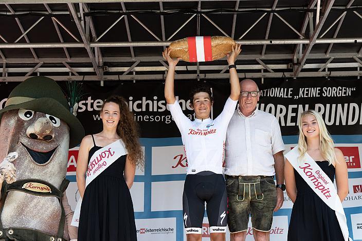 2. Platz Etappe und Bester Nachwuchsfahrer Andrew August (USA, Lux/CTS p/b Specialized),  Bad Wimsbach - Strass im Attergau, Int. "Keine Sorgen" Junioren Rundfahrt UCI Kat. 2.1 MJ