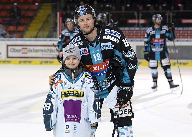 Spieler des Abends Michael Davies (EHC Liwest Black Wings Linz) EHC Liwest Black Wings Linz - HC Orli Znojmo