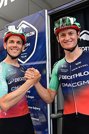 Gregor Mühlberger (AUT, Decathlon CMA CGM Team), Felix Gall (AUT, Decathlon CMA CGM Team) 19 Etappe. Feltre  -  Alleghe (Piani di Pezze)   (151km) 109. Giro d Italia