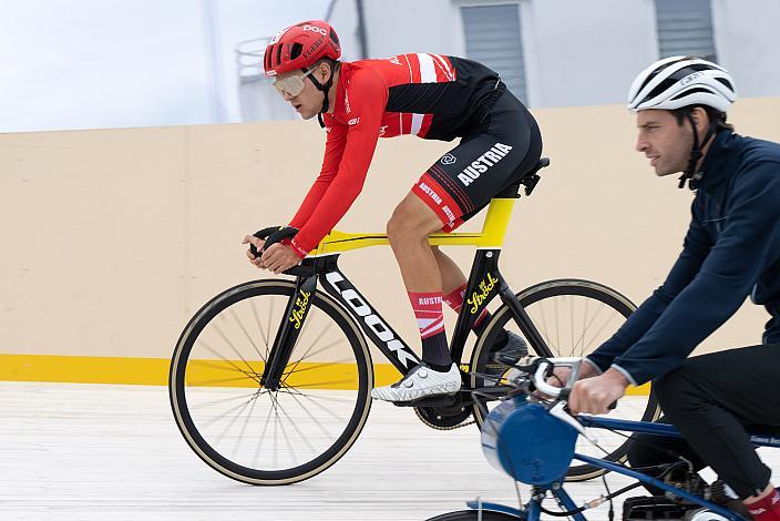 Tim Wafler (AUT, Tirol Cycling Team) Radtraining ÖRV Bahnkader, Radbahn Hello Yellow by Schachermayer 