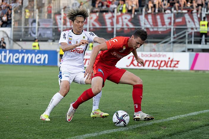 Keito Nakamura (LASK), Stephan Zwierschitz (FC Flyeralarm Admira) Lask vs FC Flyeralarm Admira, Admiral Bundesliga, 2021 - 2022